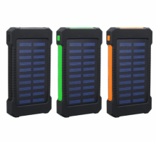 Solar Power Bank 8000mah Portable Waterproof Solar Charger with LED 